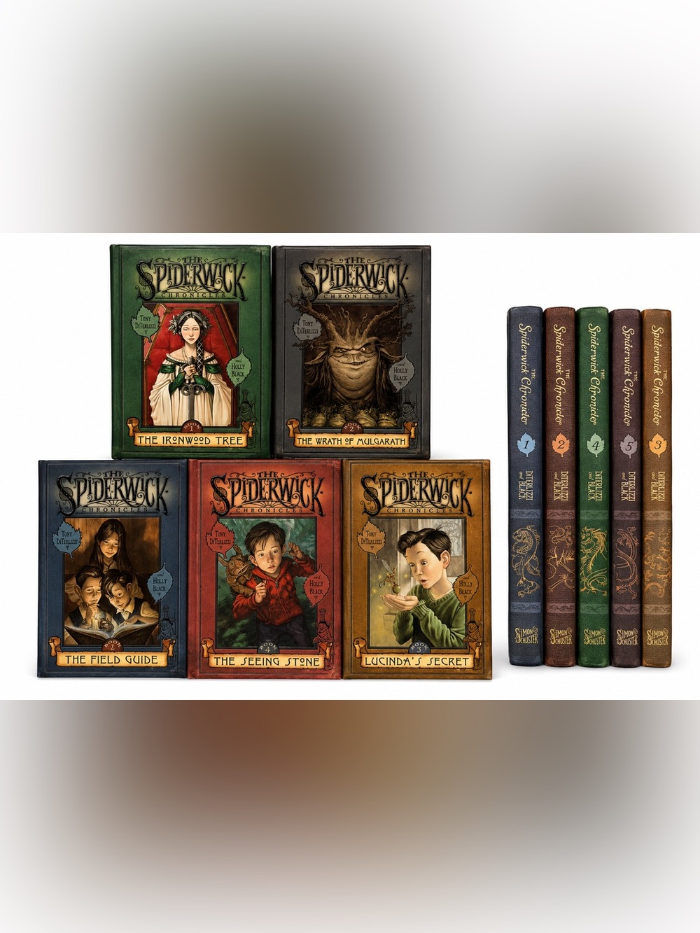 The Spiderwick Chronicles Complete Hardcover Book Set 1-5